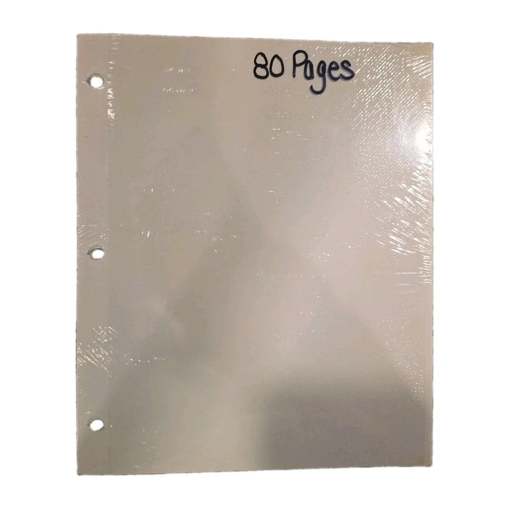 6 Packs (530 Pages) Self Adhesive Photo Album Refills 3 Ring Binder 9x11 Inch
